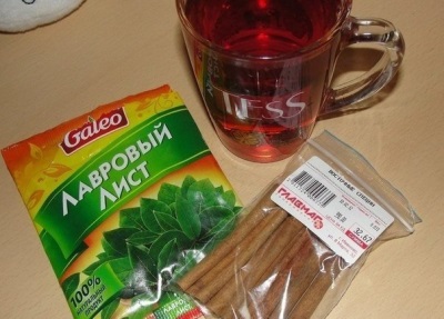  Tea with bay leaves at kanela