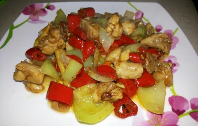  Mexican chicken na may chili pepper